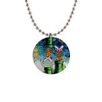 Game Starry Night Doctor Who Van Gogh Parody 1  Button Necklace Front