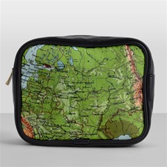 Map Earth World Russia Europe Mini Toiletries Bag (one Side) by Bangk1t