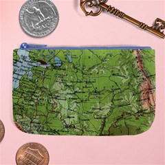 Map Earth World Russia Europe Large Coin Purse by Bangk1t