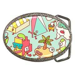 Summer Up Cute Doodle Belt Buckles by Bedest