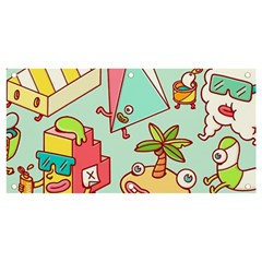 Summer Up Cute Doodle Banner And Sign 4  X 2  by Bedest