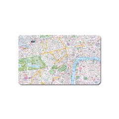 London City Map Magnet (name Card) by Bedest