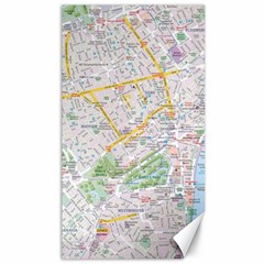 London City Map Canvas 40  X 72  by Bedest