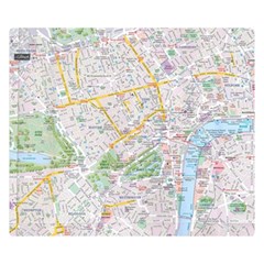 London City Map Premium Plush Fleece Blanket (small) by Bedest