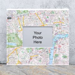 London City Map White Wall Photo Frame 5  X 7  by Bedest