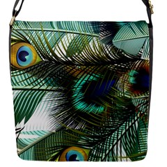 Peacock Feathers Flap Closure Messenger Bag (s) by Bedest