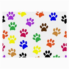 Pawprints-paw-prints-paw-animal Large Glasses Cloth by Ravend