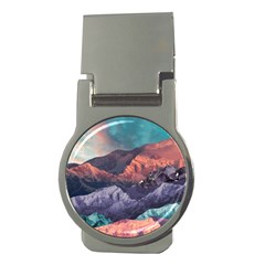 Adventure Psychedelic Mountain Money Clips (round)  by Ndabl3x