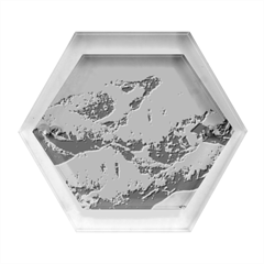 Adventure Psychedelic Mountain Hexagon Wood Jewelry Box by Ndabl3x