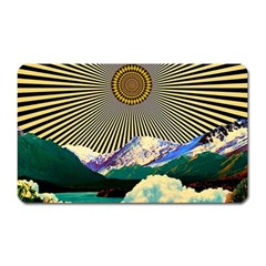 Surreal Art Psychadelic Mountain Magnet (rectangular) by Ndabl3x