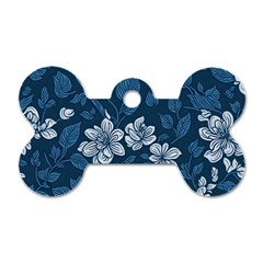 Pattern Flower Nature Dog Tag Bone (one Side) by Bedest