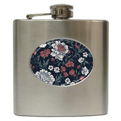 Flower Pattern Hip Flask (6 Oz) by Bedest