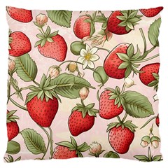 Strawberry Fruit Large Cushion Case (one Side) by Bedest