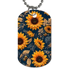 Flower Pattern Spring Dog Tag (two Sides) by Bedest