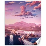 Aesthetic Landscape Vintage Cartoon Canvas 16  x 20  15.75 x19.29  Canvas - 1