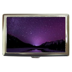 Dark Purple Aesthetic Landscape Cigarette Money Case by Sarkoni