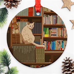 Library Aesthetic Ornament (round) by Sarkoni