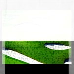 Golf Course Par Green Rectangular Jigsaw Puzzl Front