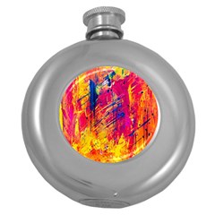 Abstract Design Calorful Round Hip Flask (5 Oz) by nateshop