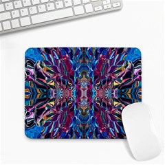 Cobalt Blend Small Mousepad by kaleidomarblingart