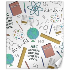 School Subjects And Objects Vector Illustration Seamless Pattern Canvas 20  X 24  by Grandong