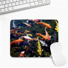 Koi Pond 3d Fish Small Mousepad by Grandong