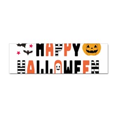 Happy Halloween Slot Text Orange Sticker Bumper (100 Pack) by Sarkoni