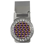 Halloween Skull Pattern Money Clips (CZ)  Front