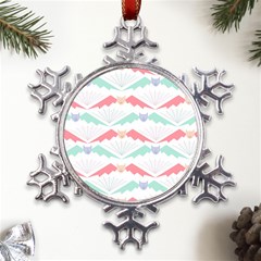 Halloween Pattern Metal Large Snowflake Ornament by Ndabl3x