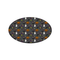 Halloween Bat Pattern Sticker Oval (100 Pack) by Ndabl3x