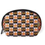 Chess Halloween Pattern Accessory Pouch (Large) Back