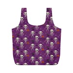 Skull Halloween Pattern Full Print Recycle Bag (M) Front
