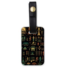 Hieroglyphs Space Luggage Tag (one Side) by Ndabl3x