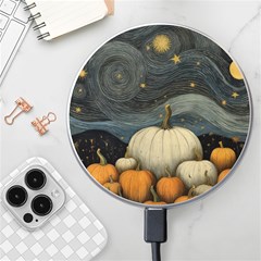 Pumpkin Halloween Wireless Fast Charger(white) by Ndabl3x