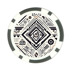 Tribal Pattern Poker Chip Card Guard (10 Pack) by Sobalvarro