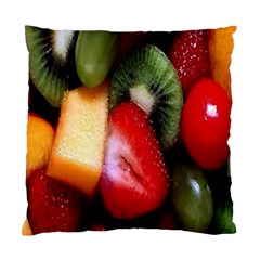 Fruits, Food, Green, Red, Strawberry, Yellow Standard Cushion Case (one Side) by nateshop