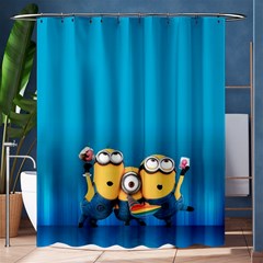 Minions, Blue, Cartoon, Cute, Friends Shower Curtain 60  X 72  (medium)  by nateshop