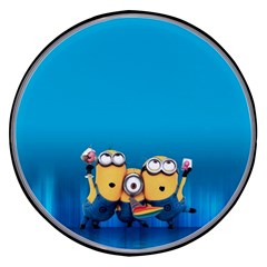 Minions, Blue, Cartoon, Cute, Friends Wireless Fast Charger(black) by nateshop