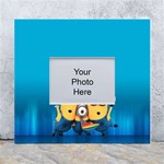 Minions, Blue, Cartoon, Cute, Friends White Wall Photo Frame 5  x 7  Front