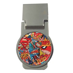 Comic Cartoon Pattern Money Clips (round)  by pakminggu