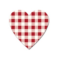 Gingham - 4096x4096px - 300dpi14 Heart Magnet by EvgeniaEsenina