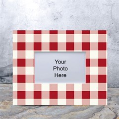 Gingham - 4096x4096px - 300dpi14 White Tabletop Photo Frame 4 x6  by EvgeniaEsenina