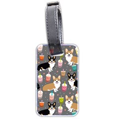 Welsh Corgi Dog Boba Tea Bubble Kawaii Luggage Tag (two Sides) by Grandong