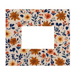 Boho Flowers Seamless Patternn White Wall Photo Frame 5  X 7  by Jack14