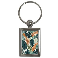 Tropical Leaf Key Chain (rectangle) by Jack14