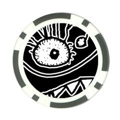 Monstrous Revelation Closeup Poker Chip Card Guard by dflcprintsclothing