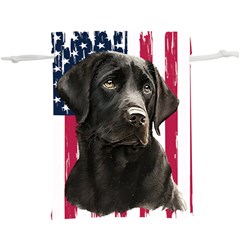 Black Labrador T- Shirt Black Labrador - Black Labrador U S A Flag T- Shirt Yoga Reflexion Pose T- Shirtyoga Reflexion Pose T- Shirt Lightweight Drawstring Pouch (xl) by hizuto