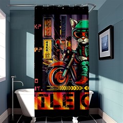 A Little Cat Shower Curtain 36  X 72  (stall)  by Internationalstore