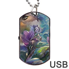 Abstract Blossoms  Dog Tag Usb Flash (two Sides) by Internationalstore