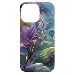 Abstract Blossoms  Iphone 14 Pro Max Black Uv Print Case by Internationalstore